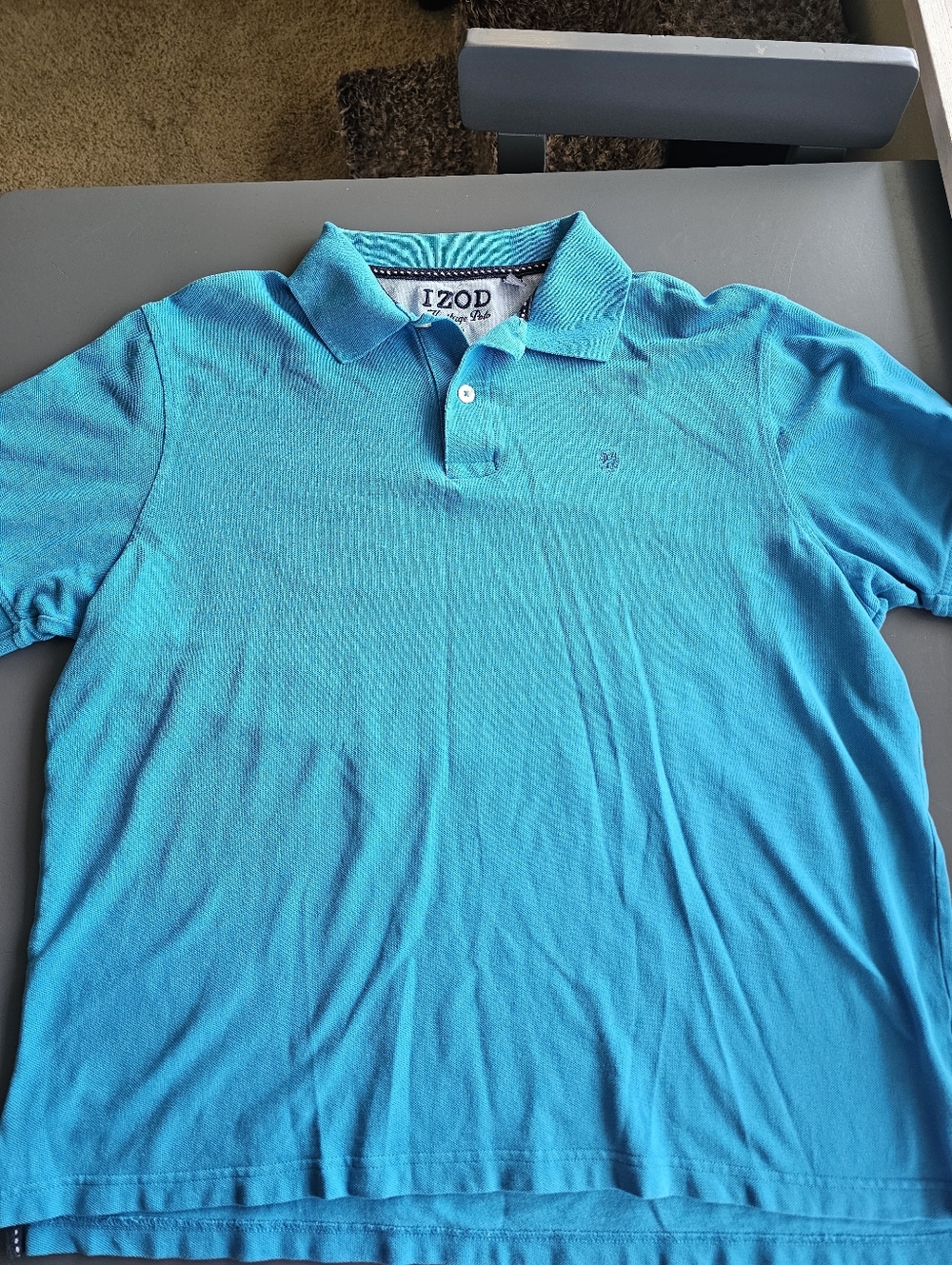 Mens Izod Polo Shirt Size Large